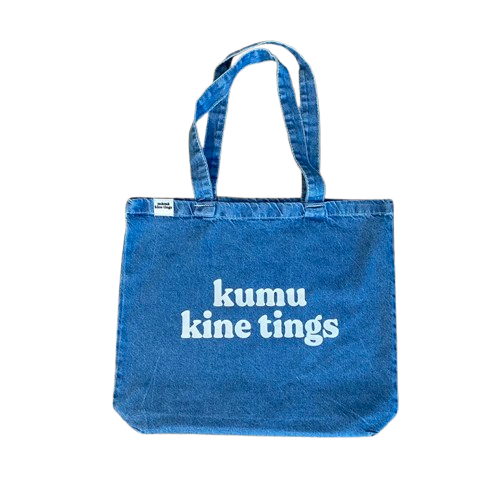 kumu kine tings | denim tote